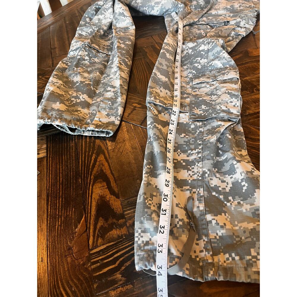 Army Digital Camo Cargo Combat Pants Men Medium X Long Outdoor Hiking Travel - Picture 5 of 9